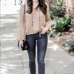 Moon River Bell Sleeved Sweater